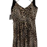 I.N. San Francisco NEW I.N. Leopard Print Strappy Sleeveless Party Handkerchief Hem Wrap Dress Photo 3