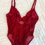 STUNNING LACE BODYSUIT Red Size L Photo 2