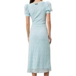 ROTATE Birger Christensen Lace Puff Sleeve Dress in Blue, Size US 2 Blue Photo 2