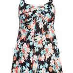 Avenue Women's Plus Size Twist Print Swim Dress Photo 1