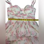 Mable Floral Bustier Maxi Dress with Self Tie Straps Photo 15