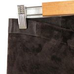 Alice + Olivia Suede Lamb Leather Brown Skinny Pants 6 Photo 12