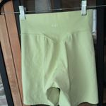 437  V Criss cross biker shorts iced matcha mint high rise alix earle workout Photo 3