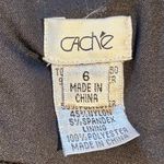 Cache Vintage Caché Fit and Flare Party Dress Stiff Hem Satin Skirt Size 6💛 Photo 9