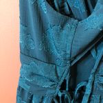 Wild Fable Floral Open Back Criss Cross Skater Dress Teal Green XL Photo 8