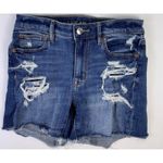 American Eagle Outfitters Women's Sz 2 Denim Cutoff Shorts Distressed Ripped Photo 9