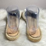 J.Crew Valencia Perforated Leather Slides White Size 9 Photo 5