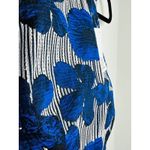 Badgley Mischka Belle Crop Top - Size 2 - New with Tags - Blue Silver Floral Photo 3