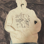 Aeropostale  White Graphic Hoodie – Size Medium🤍 Photo 0