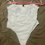 H&M Light Blue Lacey Bodysuit Photo 1