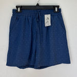 Embellished Blue High Waist Casual Shorts Photo 0