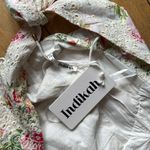 INDIKAH Chic White and Pink Corset Mini Ruffle Dress Medium NWT Photo 3