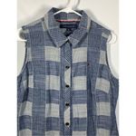 Tommy Hilfiger  Women's Denim Sleeveless Button-Up Shirt Dress Blue Size 10 Photo 2