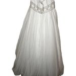 Oleg Cassini Oleg‎ Cassini White Strapless Wedding Gown Photo 5
