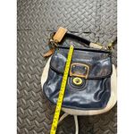 Coach  Legacy Willy Colorblock‎ Blue White Leather 70th Anniversary Crossbody Bag Photo 8