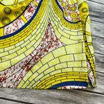 Brand Unknown Women's Paisley Skirt XXL Double Extra Large Yellow Red Blue Satin Photo 5