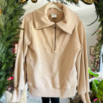 Varley  Cream tan vine pullover sweatshirt xs Photo 0