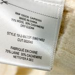 Equipment  Emmaline Mixed Rib Wool & Cashmere Sweater Cream Size XS Photo 4