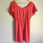 KIWI Red Tie Back Peekaboo Open Back Satin Dress L Size L Photo 4