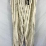 Lulus NWT  High Rise Stripe Relaxed Fit Pant Size Medium Photo 0