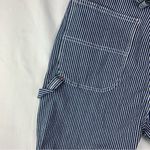 Dickies  juniors medium Blue Striped Overalls denim white new casual conductor Photo 12