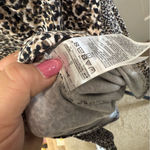 Old Navy Long Sleeve Stretchy Midi Dress Leopard Animal Print Black White L Photo 5