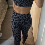 BEST SELLER Sexy Grey Charcoal Leopard Print Activewear Set Photo 2