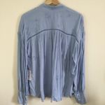 Free People Light Baby Blue Wishful Moments Tie Neck Tunic Top NEW Photo 7