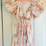 Free People Meet me in Santorini Pink and Green Mini Dress Photo 0