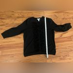 Charter Club - Black Knit with Flowy Detailing Cardigan Size L Photo 4