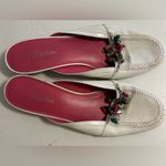 Brighton slip on shoes White with Silver & stones Charms size 9.5 Photo 1