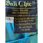 Bali Chic Dress Women Large Blue Floral Tie Back Maxi Boho Cottagecore Beach Photo 9