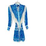 Lilly Pulitzer  Drena Printed Tie Waist Shirt Dress Size 10 Photo 4