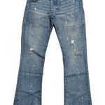 Rock & Republic Womens 10 Ripped Jeans Kadandra Bootcut Bleach Splatter Boot Leg Photo 0