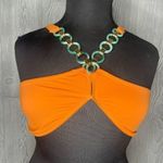 Pretty Little Thing Nwt pretty little things Orange Marble Ring Trim Cheeky Bum Bikini Bottoms & top Photo 11