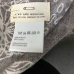 Pins & Needles Anthropologie beaded owl scarf gray and white Photo 1