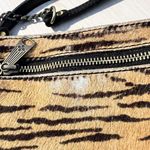 Patricia Nash Rectangle Tiger Calf Hair Black Leather Crossbody Bag Festival Photo 10