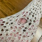 Staring At Stars  Knit Sweater Womens Small‎ Open Weave Lightweight Long Sleeve Photo 2