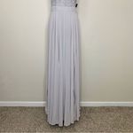 Lulus Lulu’s Picture Perfect Light Grey Lace Maxi Dress Photo 5