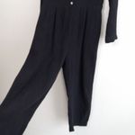 Lacausa XS Sustainable Organic Cotton Boho Pocketed Jumpsuit in Black Photo 5