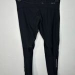 Nike  Dri-Fit Running Leggings Women's Size Medium Black Zip Legs Athleisure Photo 2
