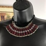 Vtg Beaded Choker/Necklace 15"+3" Women Stylish Classic Christmas Photo 0