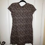 American Eagle Cheetah Lettuce Hem Mini Dress Photo 3