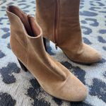 Maje Carmel Tan Suede Ankle Boots Photo 4