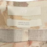 Puff Sleeve Floral Sweetheart Neck Linen Prairie Style Top Pink Size XS Photo 7