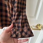 Beach Lunch Lounge Womens Tunic Buffalo Check Plaid Long Sleeve Size XL Photo 5