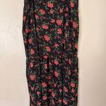 Modcloth Black and Pink Tiered half button Maxi Skirt with Slit plus size 2X Photo 3