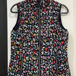 Joules Women’s Snug Gilet Multicolor Print Packable Puffer Vest UK 10 US 6 Blue Photo 0