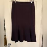 Louben of Canada Dark Brown Women's Midi Skirt Fully Lined Bottom Flare Black Size 10 Photo 1