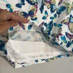 Talbots NWT Butterfly Cotton Canvas Skirt Garden Summer Lunch Preppy Vacation Photo 3